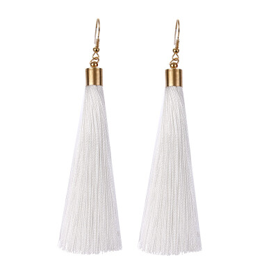 

EK2048 Ethnic Boho Long Tassel Dangle Earrings Women Fashion Brand Jewelry European Exaggerated Drop Earrings Vintage Pendientes