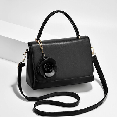 

2019 new cool tide shoulder diagonal small bag flower Korean fashion handbags Messenger small square bag