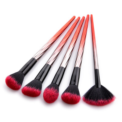 

〖Follure〗5Pcs Pro Makeup Brushes Set Foundation Powder Eyeshadow Eyeliner Lip Brush Tool