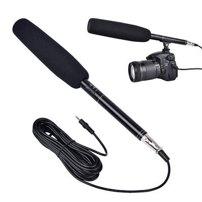 

YELANGU MIC04 Professional High Sensitive Aluminum Alloy Camera Recording Microphone for DVDSLR Camera