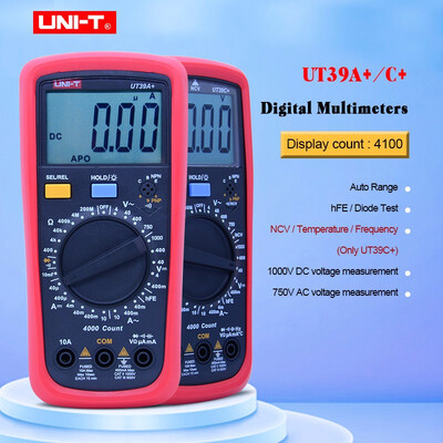 

UNI-T UT39A UT39C Digital Multimeter Auto Range With LCD Backlight Data Hold Multimetro tester