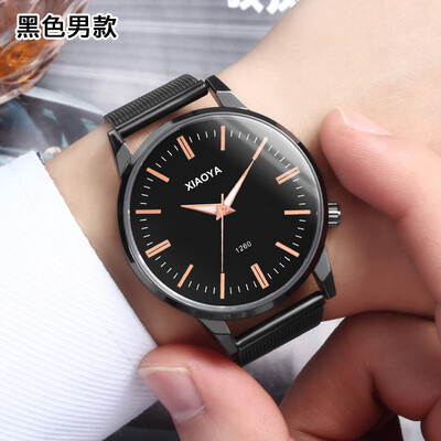 

Mens watch mens waterproof fashion style Korean simple full-automatic non-mechanical non-mechanical female lovers watc