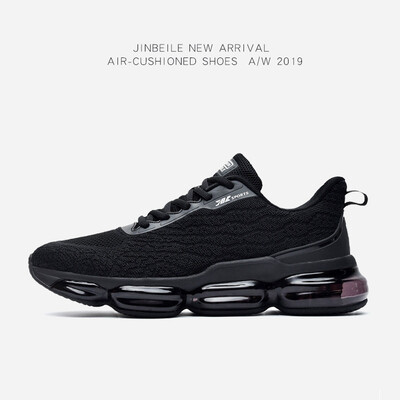 

Full palm cushion sports shoes mens breathable flying woven running shoes non-slip shock absorption fitness shoes