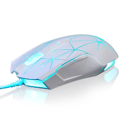 

Ajazz AJ52 7 RGB Backlit Modes Wired Professional E-sport Gaming Mouse Adjustable DPI 750100012501500175020002500 WhitePatt