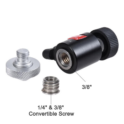 

Kingjoy BD-0S Mini Ball Head Mount with Hot Shoe Adapter for LED Light Monitor Tripod DSLR Camera Camcorder Video Studio Photo