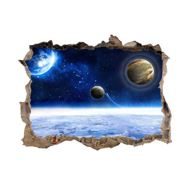 

3D PVC Self-Adhesive Planet Starry Sky Wall Sticker DIY Removable Decals
