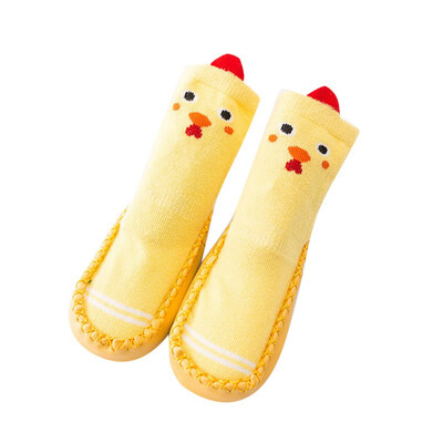 

Cotton Warm Children Cocks 0-2T Winter Spring Autumn Cartoon Baby Socks Newborn Baby Anti Slip Leather Sole Baby Floor Socks
