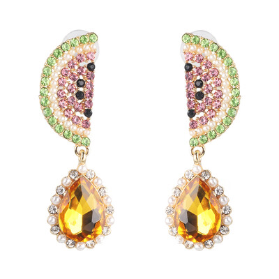 

2019 new Fashion za Brand crystal geometirc Drop Earring For Women Party Gifts ethnic Statement rhinestone Earrings Jewelry