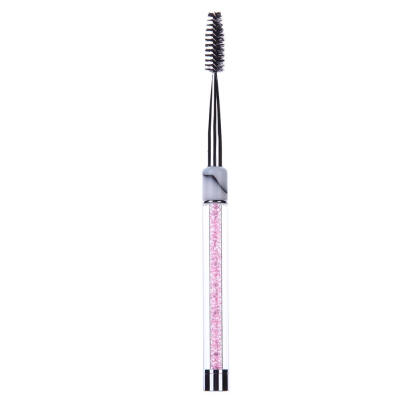 

1pc Spiral Rhinestone Handle Eyelash Brow Brush Extension Eye Makeup Tool