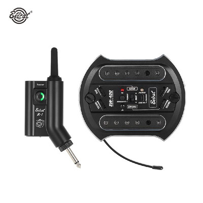 

Belcat SW400 R1 UHF Rechargeable Acoustic Guitar Wireless Sound Hole Pickup System with Transmitter Receiver Max50M Transmissio