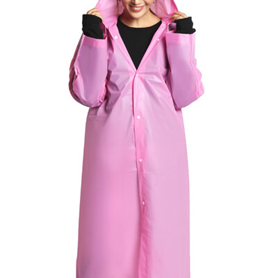 

Women Raincoat Clear Rain Coat Hooded Jacket Ladies Outdoor Waterproof Rainwear