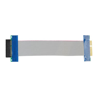 

PCI-E 4X Riser Card Extender Flex Extension Cable Ribbon Adapter