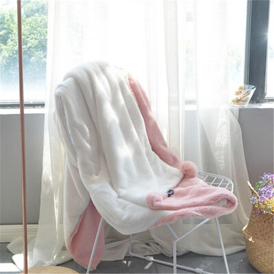 

Soft Warm Kintted Throw Blankets Manta Coral Flannel Blanket with Balls Sofa Couch Bed Home Plane Fluffy Cobertor