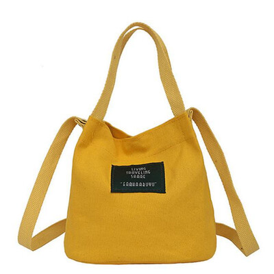 

Fashion Women Canvas Shoulder Bag Environmental Shopping Bag Casual Literary Shoulder Diagonal Canvas Bags Crossbody Bags
