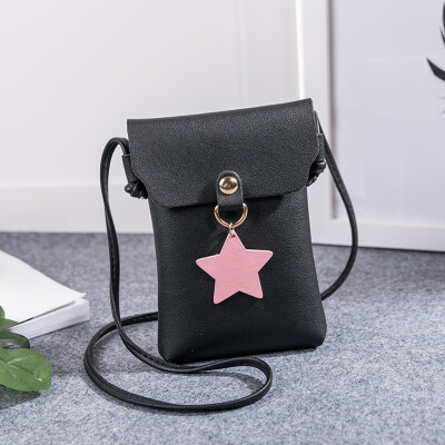 

Tailored Women Solid Star Cover Crossbody Bag Messenger Bag Shoulder Bag Phone Bag BK