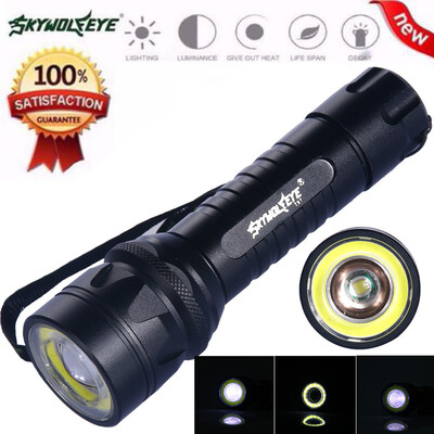 

Saidsome 4 Modes XM- T6COB Zoomable Flashlight Super Bright Light 186503AAA flashlight lamp