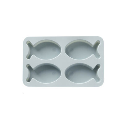 

Lovely 4 Slots Fish Silicone Tray Cake Soap Chocolate Handcraft DIY Baking Mold