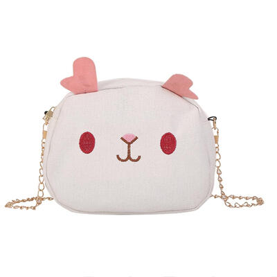 

Cute Canvas Girls Shoulder Bags Crossbody Messenger Women Chain Handbags