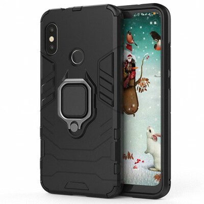 

for Xiaomi Mi A2 Lite Mi A2 Ring Case Car Holder Phone Case for Xiaomi Redmi 6 Pro Redmi 6 Hard Armor Case Cover Fundas Capa