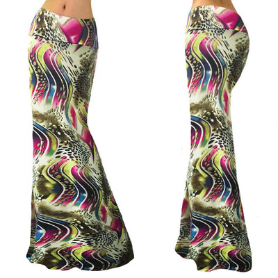 

Roseonmyhand Womens High Waisted Print Bodycon Boho Long Maxi Evening Party Beach Skirt