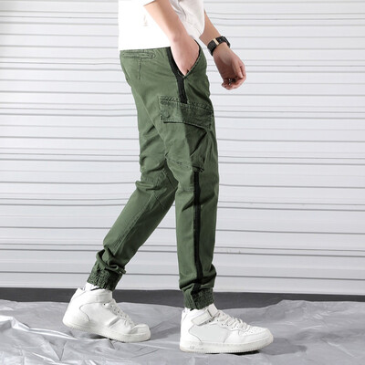 

Gobestart Mens Straight Casual Cotton Slim Fit Sport Long Pants Pocket Trousers