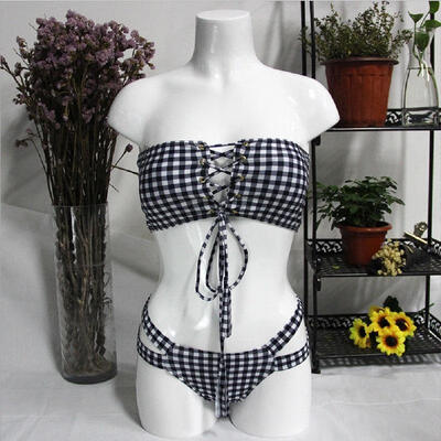 

Sexy Women Bikini Set Bandage Swimsuit Bathing Suit Swimwear Tube Top Beachsuit