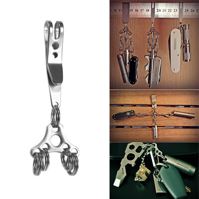 

New Pocket Suspension Clip with Hat Buckle Set EDC Outdoor Quicklink Tool