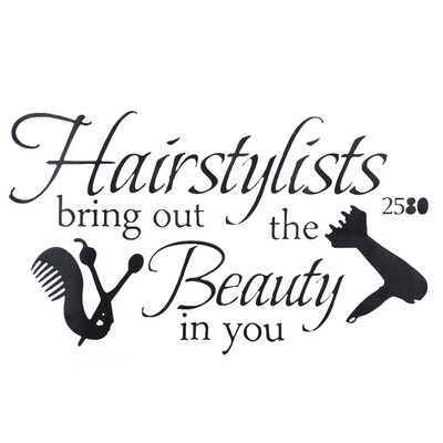 

Removable Barber Shop Wall Stickers Shop Door Window Wall Decoration