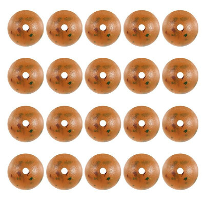 

20PCS Plastic Block Beads Round Shaped Bead Fishing Lure Bait Beads Fishing Tackle Accessories