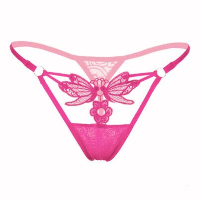 

Toponeto Womens Sexy Lace Low-Waist G-String Hollow Underwear Women Thongs G String BK