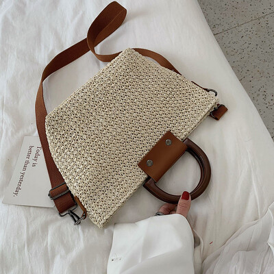 

New small bag handbag 2019 new tide summer wild Messenger bag fashion personality woven shoulder bag