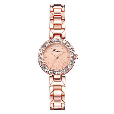 

Quartz watch simple temperament alloy strap ladies watch bracelet watch two-piece