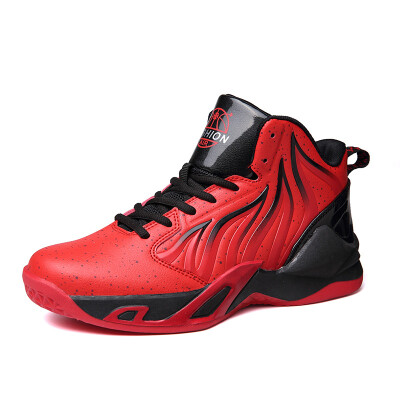 

Basketball shoes black warrior high-top boots shock absorption wear