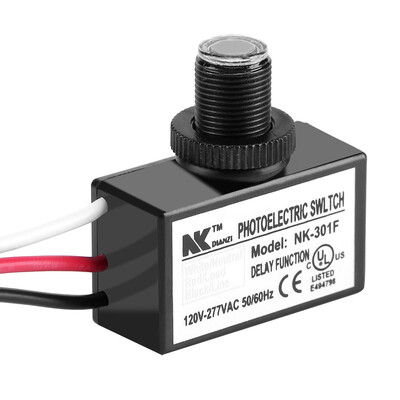 

120V-277VAC Light Sensor Control Automatic OnOff Photoelectric Switch for Lighting Fixtures Photoelectric Sensor Control