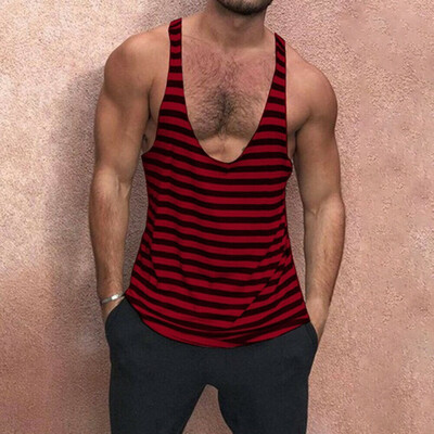 

Mens Bodybuilding Stringer Tank Top Y-Back Gym Workout Sports Vest Shirt Clothes