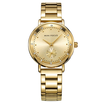 

BOFUTE Womens Watch Fashion Watches Double Dial Quartz Movement Waterproof Metal Strap 0037L