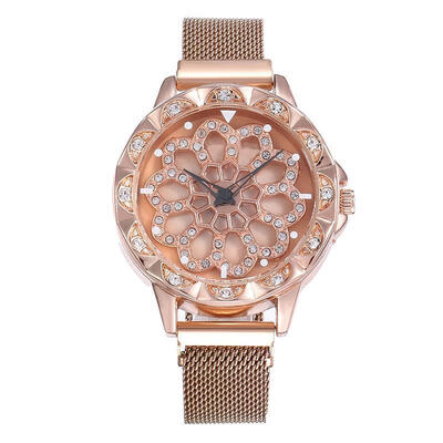 

WomenS Watches Luxury Diamond Watch Clock Quartz Wristwatches Fashion Gifts 2019 Magnet Buckle Mesh Band Watch Reloj Mujer