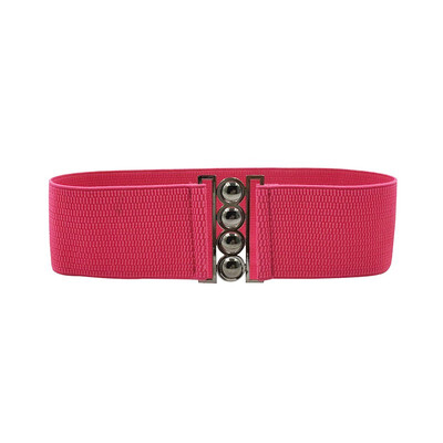 

Women Fashion Stretch Buckle Waist Belt Wide Elastic Cinch Corset Waistband