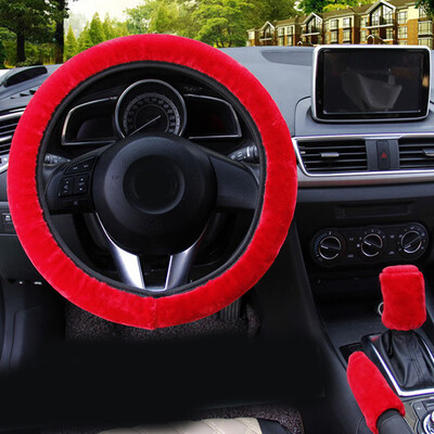 

3pcs Steering wheel cover Set Hand Brake Interior Decorative Accessory