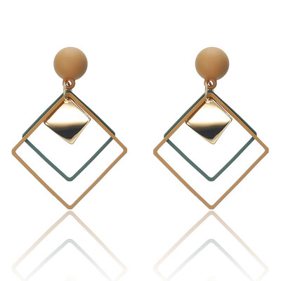 

Fashion Jewelry Long Matte Wild Geometric Sequins Earring
