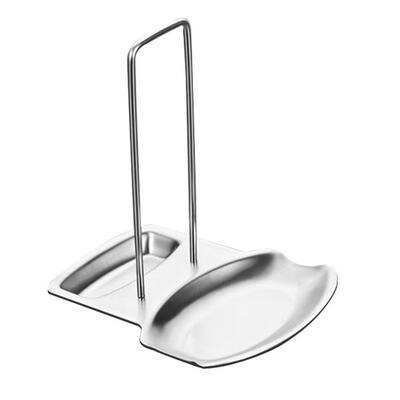 

Stainless Steel Pan Pot Rack Cover Lid Rest Stand Spoon Sponge Holder Shelf