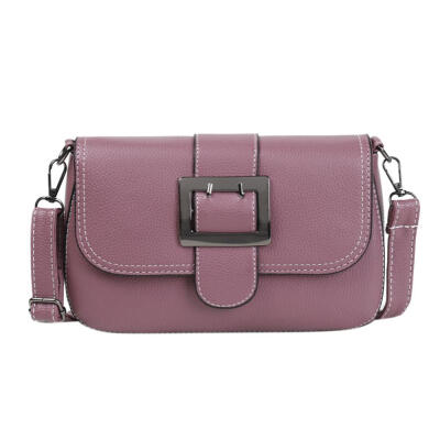 

Simple Solid Color Shoulder Handbags Women PU Leather Casual Messenger Bags