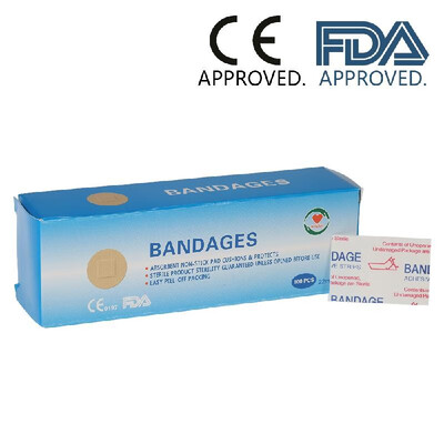 

Aidplus 100PCS Water-Proof Spot Adhesive Bandages Sterile Transparent Breathable Bandages First Aid CE&FDA Approved