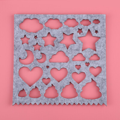 

Greensen 7pcsset DIY Needle Felting Applique Mold Felt Template Beginner Craft Tool Felt Craft Tool Felt Applique Mold