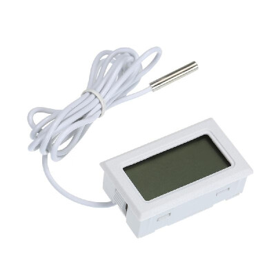 

Quelima Mini Digital Thermometer Electronic Temperature Meters LCD Display Interior Aquarium Refrigerator Thermometer with Probe B