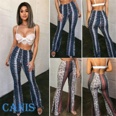 

HOT Women Baggy Harem Pants Hippie Wide Leg Gypsy Yoga Boho Long Palazzo Trouser