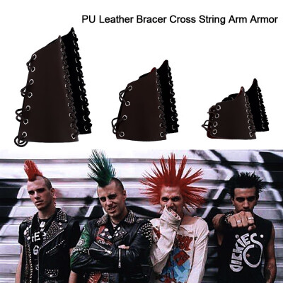 

Bracer Cross String Arm Armor Warrior Steampunk Punk Armband Medieval Cuff