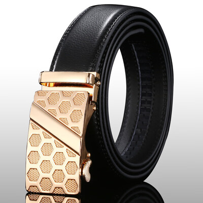 

Mens leather double-sided leather belt business casual automatic buckle belt belt belt factory direct