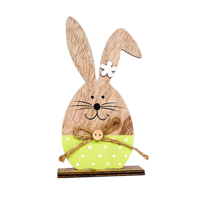 

Toponeto Easter Decorations Wooden Rabbit Shapes Ornaments Craft Gifts