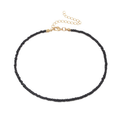 

Simple Black Colorful Beads Short Necklace Female 2019 Fashion Jewelry Women Choker Necklaces Bijoux Femme Ladies Party Necklace